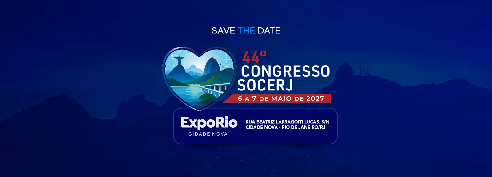 44º Congresso SOCERJ – 6 e 7 de maio de 2027, ExpoRio – Cidade Nova